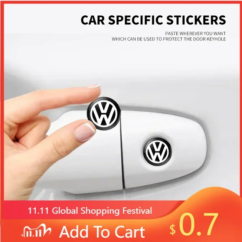 

Новые популярные автомобильные наклейки 2025 года, 10 шт., для декора и защиты деталей автомобилей Volkswagen VW Golf GTI Tiguan Jetta Transporter Passat