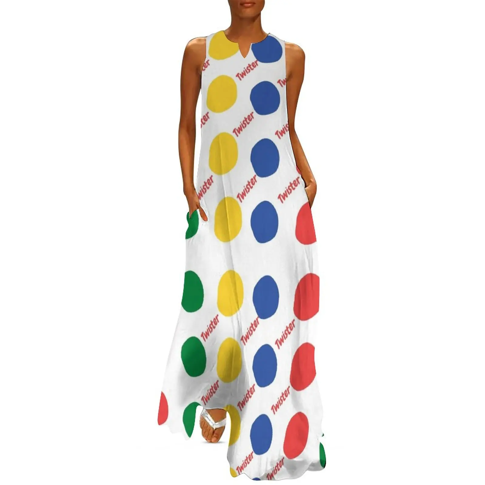 

Twister pattern Long Dress summer dresses ladies 2025 Clothing female women clothes Dress