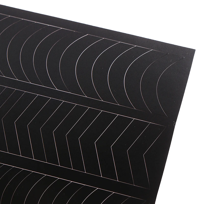 1 Sheets French Manicure Strip Nail Art Form Fringe Tip Guides Sticker DIY Line Tips Decoration Tool