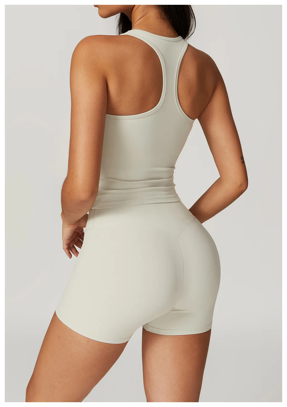 Hearuisavy Sommer Stoßfestes Yoga-Top Lauf-Tanktop für Damen Fitness Schnelltrocknende Trainingsweste Ärmelloses Sport-Top für Frauen – Detail 33
