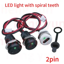 TYPE-C 2P high current charging socket with PH2.0 nut snap lock plate USB TYPE-C female type C waterproof female connector JacK