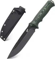 Eafengrow EF128 NEW Fixed Blade Knife DC53 Steel Blade, G10 Handle Full Tang Fixed Straight Knives for Working Camping