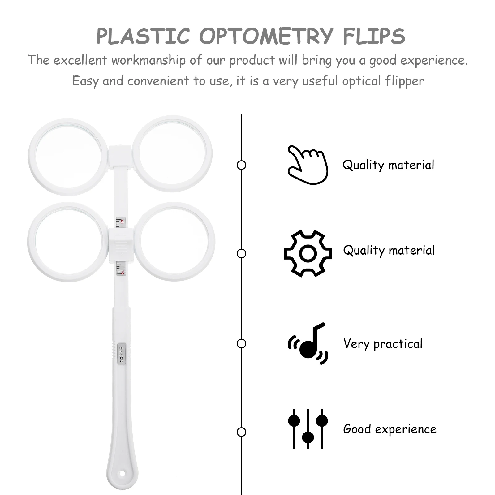

Vision Training Glasses Optical Flipper Tool Amblyopia Test Ophthalmic Plastic Kids Optometry Shortsighted