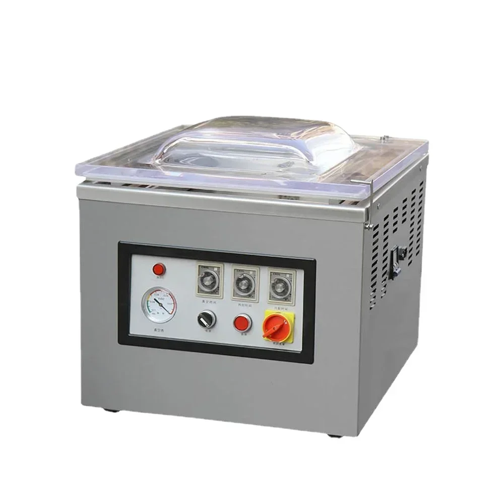 Selected Good Items Hot Sales 400/2F Automatic Food Vegetable Rice Fish Single Vacuum Chamber Sealer Sealing Machine