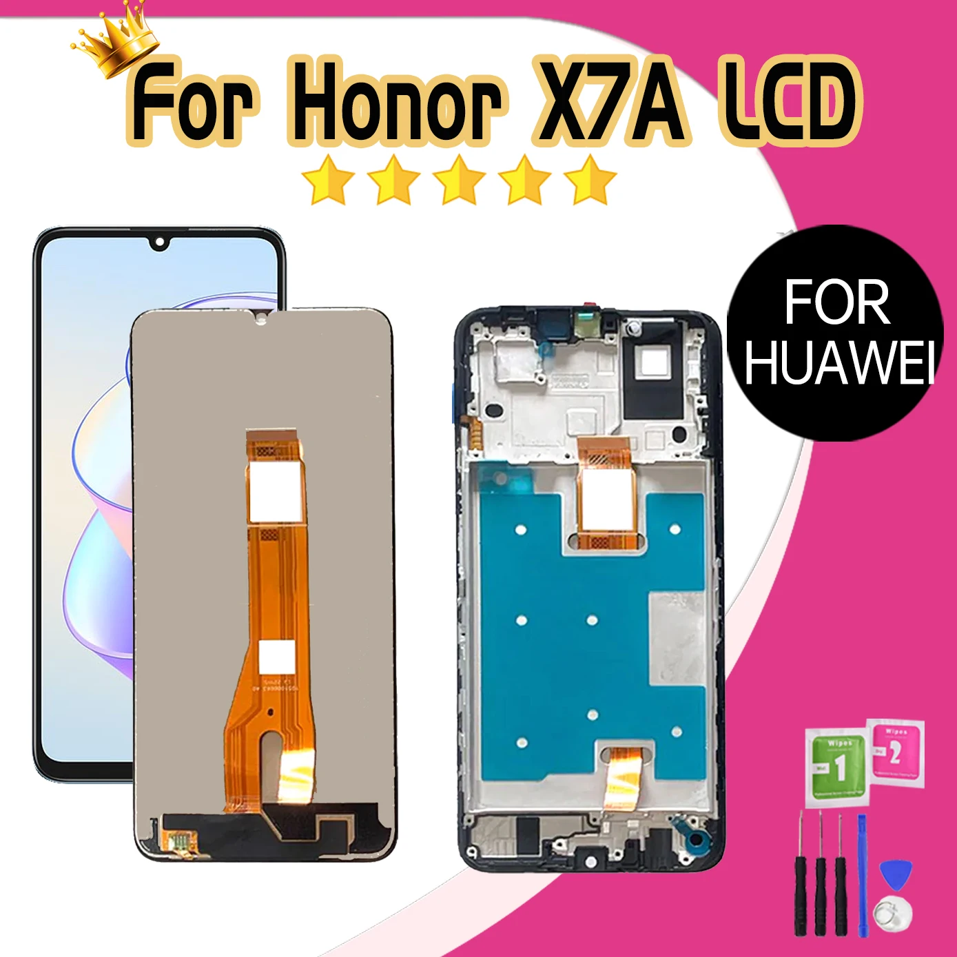 

ЖК-дисплей для Huawei Honor X7A с сенсорным экраном 6,75 дюйма и дигитайзером в сборе