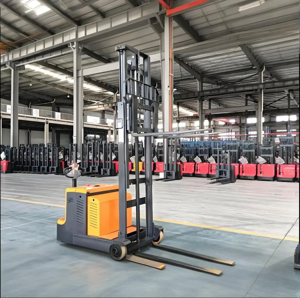 

Portable Forklift Electric Walkie Stacker Lifter Small Forklifts 1.5ton 1.2ton 2ton 2.5ton Self Stacker Pallet Truck
