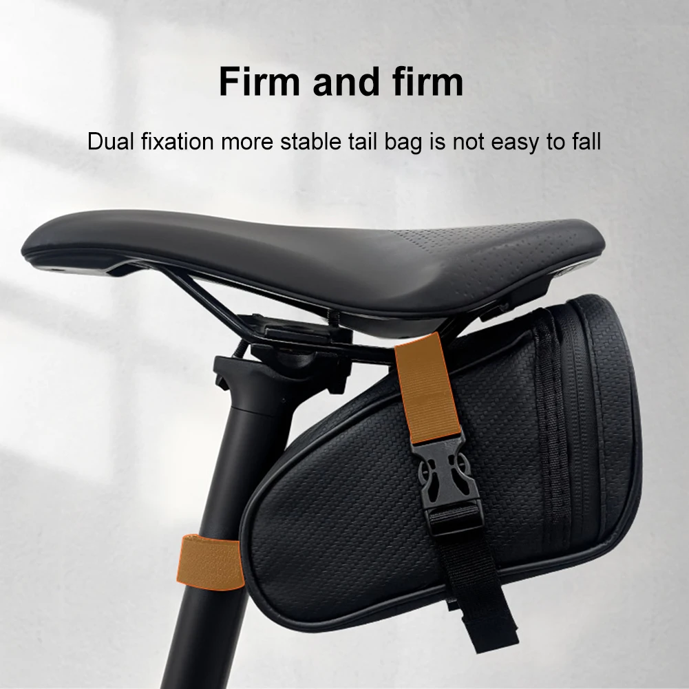 Borsa da ciclismo riflettente da 1 litro Borsa da coda per bicicletta ultraleggera impermeabile Borsa da bici di grande capacità sotto il sedile Accessori per bici da strada MTB