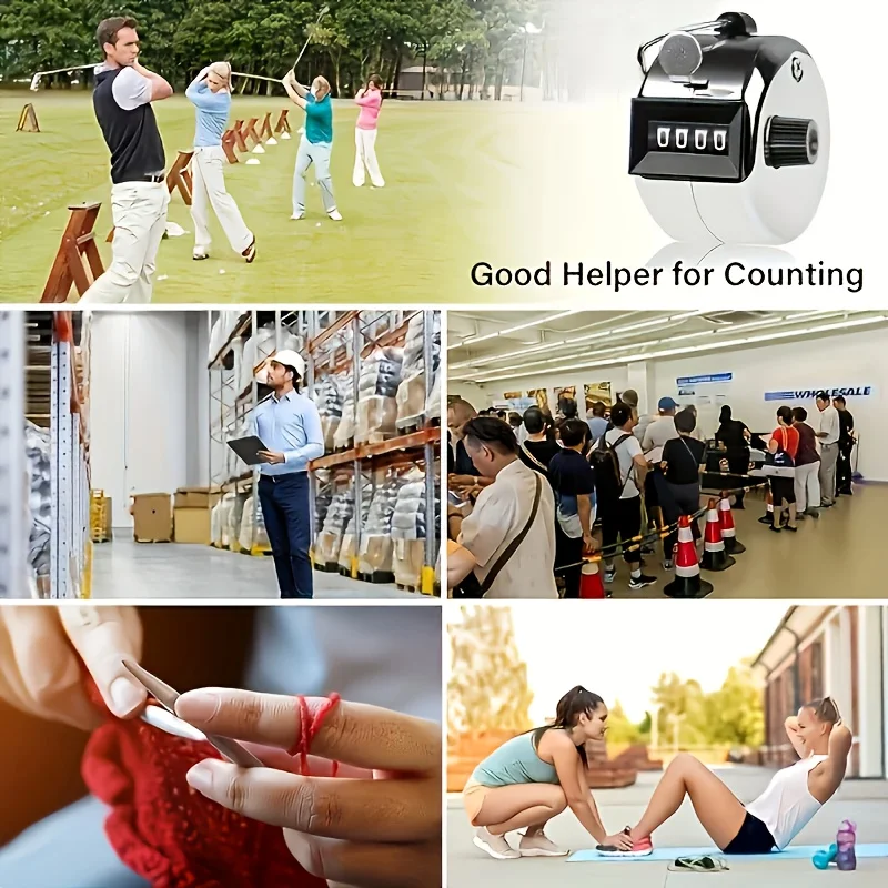 Handheld Tally Counter Tool 4 Digit Number Count Golf Counter For Knitting People Lap Fishing Golf Fidget Number Count New