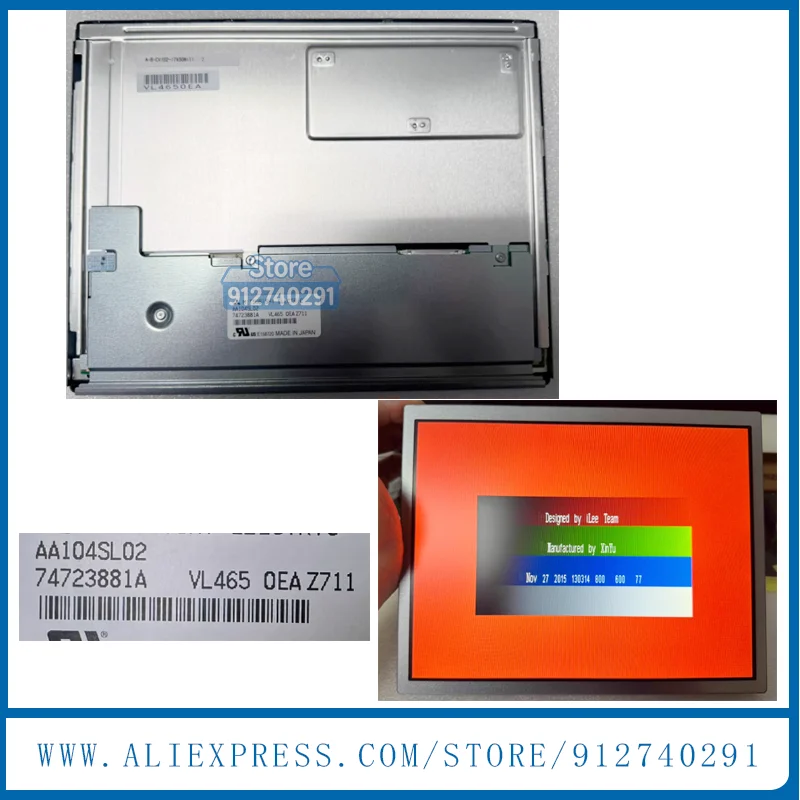 

LCD Display Screen AA104SL02 Original 10.4 Inch aa104sl02 Industrial TFT LCD Display Screen Panel 800*600