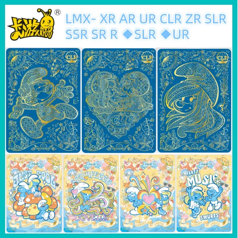 

KAYOU Genuine The Smurfs Card Elf Wonderland Collection Card Adventure Pack Anime Collection Card children Collection Cards Toy