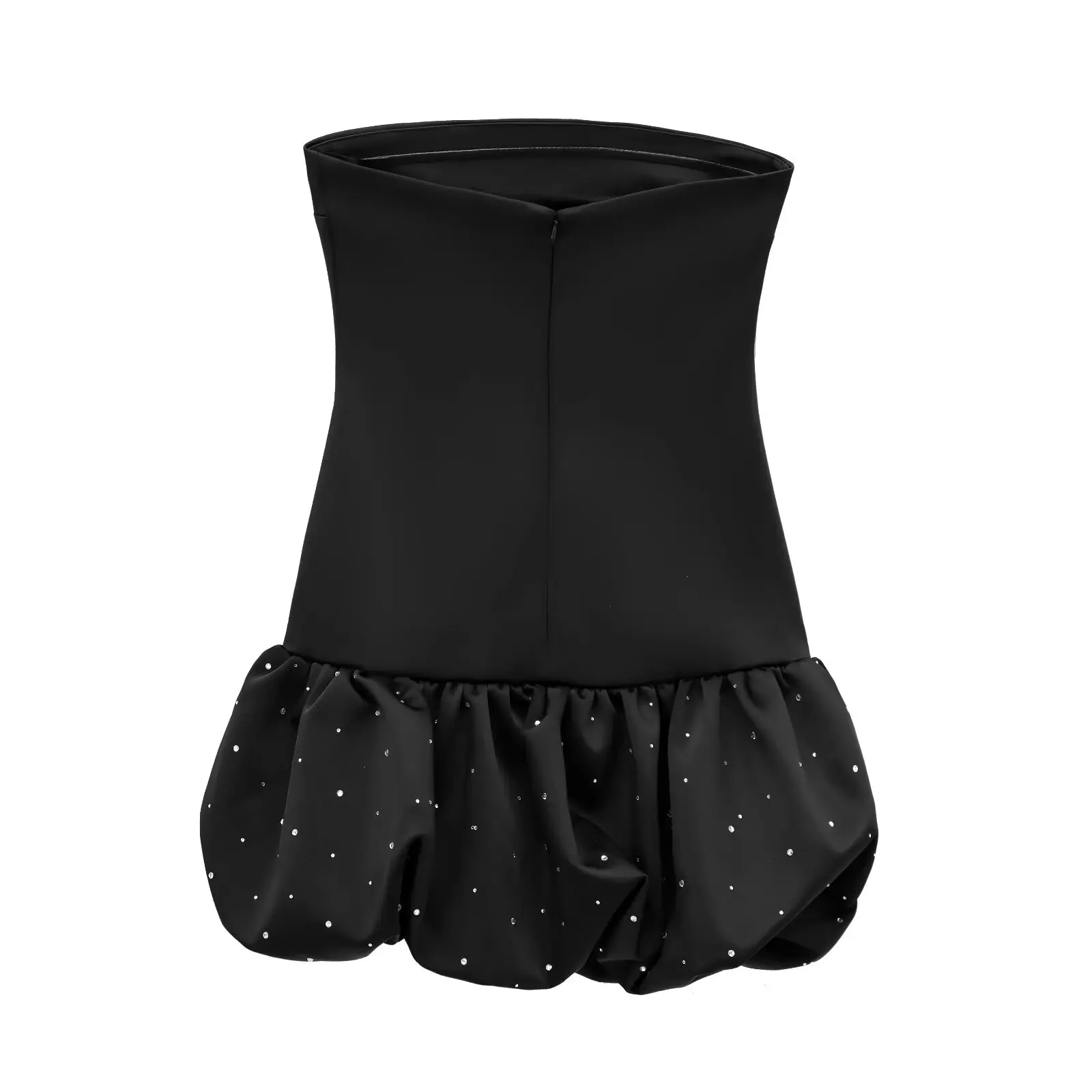 JNLEAOG Nuevo Vestido de Satén de Seda para Mujer con Decoración de Diamantes de Imitación, Diseño E, Estilo Casual, p...