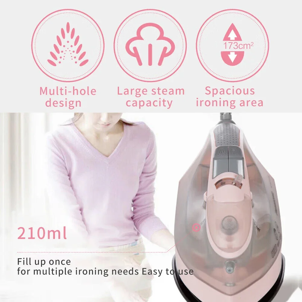 مكواة كهربائية محمولة صغيرة آلة تنظيف الملابس بالبخار مكواة البخار للملابس مكواة قابلة للتعديل من السيراميك لكي Sonifer