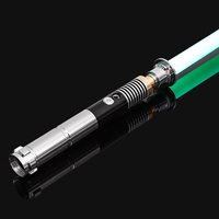 Luke RGB 16 Color Variable Metal Handle Lightsaber With Hitting Sound Effect FX Duel Lightsaber Metal Aluminum Handle Lightsaber