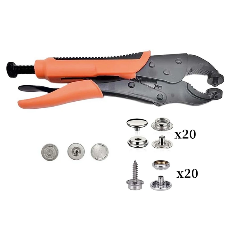 Kit di attrezzi per fissaggio a scatto accessori per coperture per barche pinze regolabili in tela per bottoni automatici Kit di fissaggio a scatto