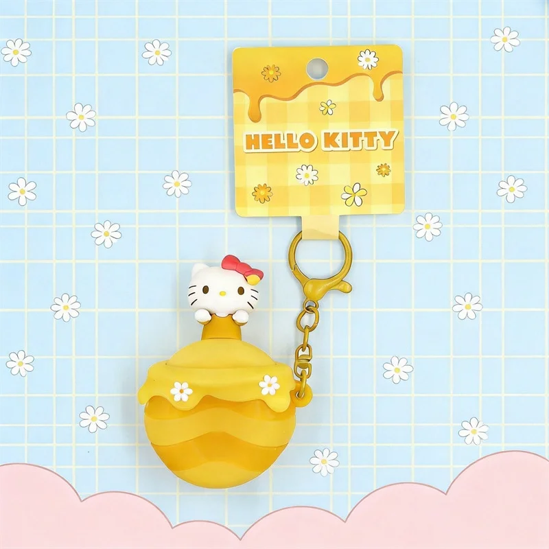 Officieel gelicenseerde HOLLY BOX knijphanger, Kuromi & My Melody stressverlichtende schattige figuursleutelhanger, tasbedel