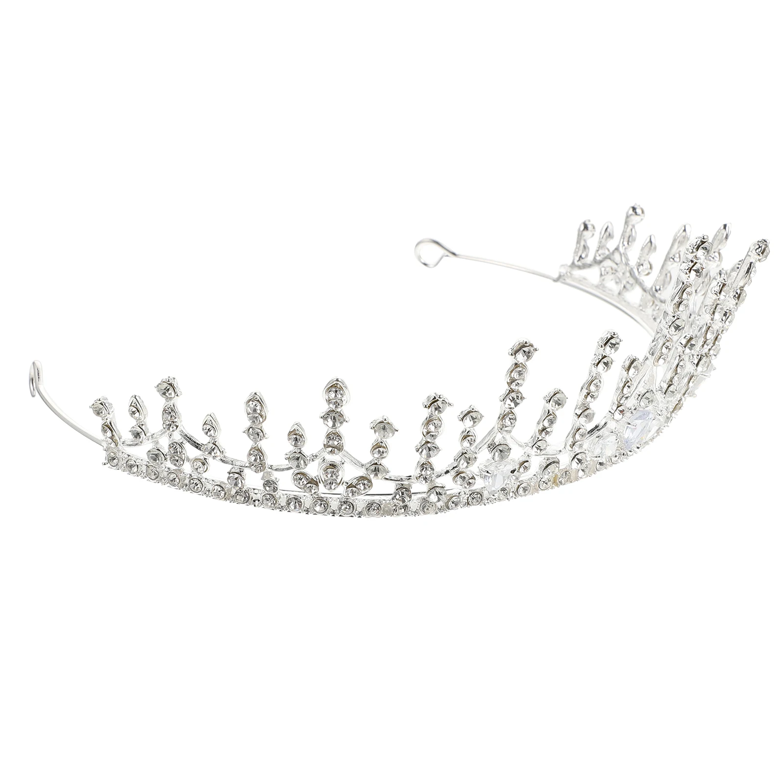 

Headgear Hair Accessories Crown Miss Decoration Tiara Rhinestones Baroque Style