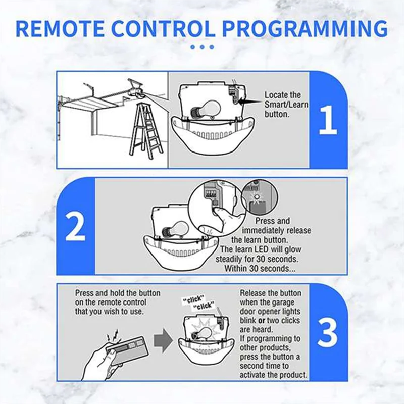 AA60-10PCS 893MAX control remoto Universal para puerta de garaje Forliftmaster/Chamberlain/Artesan control remoto para abridor de puerta de garaje