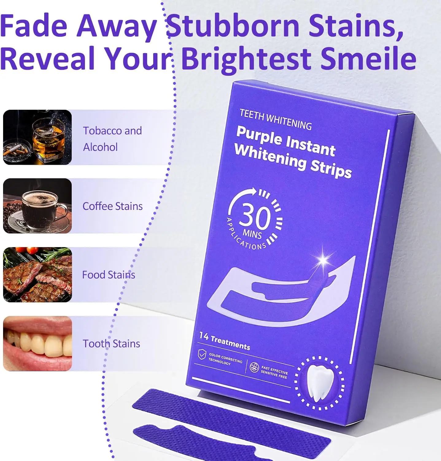 

14/28/42/70pcs Teeth Whitening Strips Remove Stains Bleaching Dental Tools Fresh Breath Oral Hygiene Care Tooth Bleaching Strip