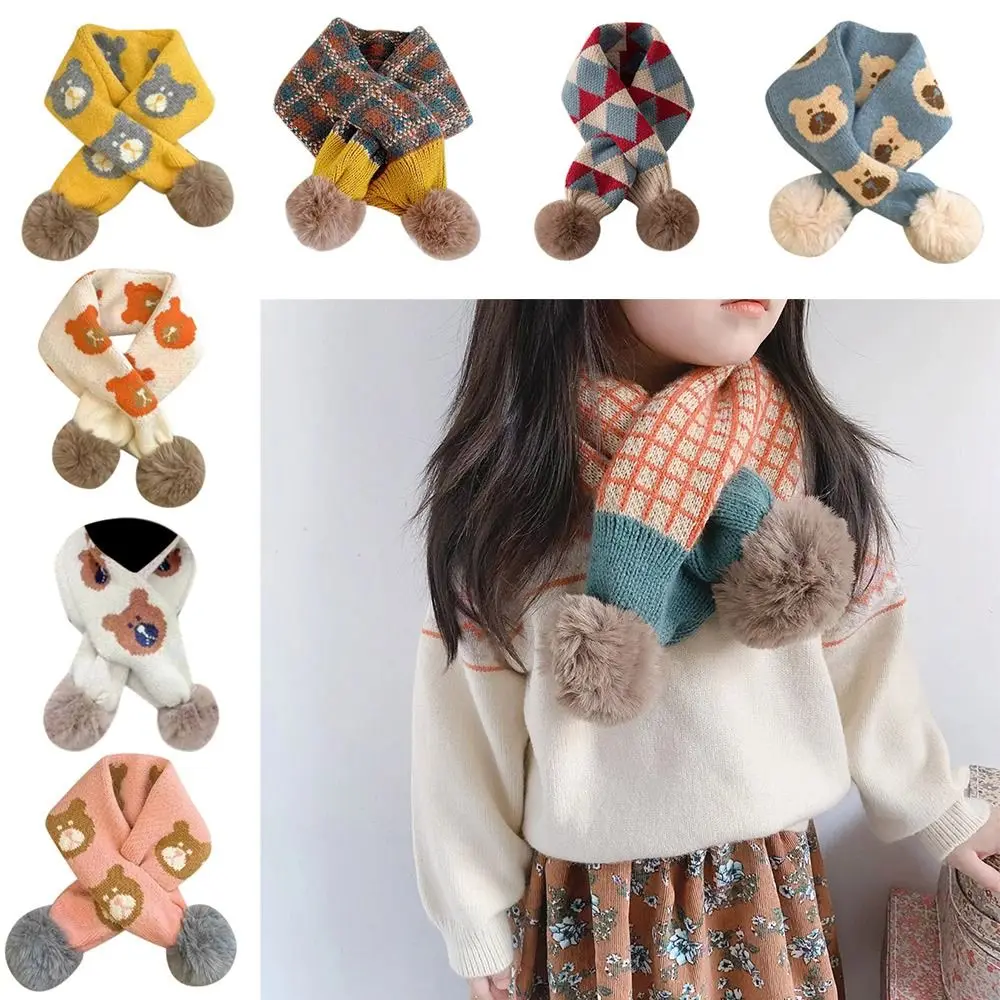 

Bib Thermal Neck Warmer Windproof Thickening Boys Girls Knitting Scarf Neckerchief Snap Fastener Ski Motorcycle Scarf