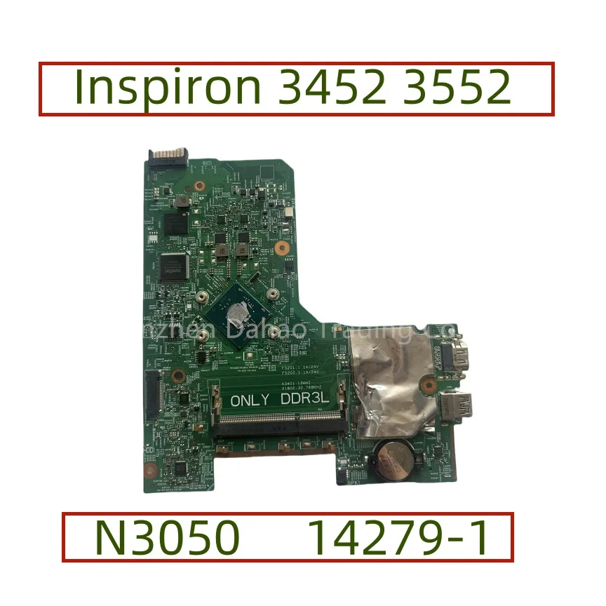 CN-0JX7F0 0JX7F0 0JX7F0 For Dell Inspiron 3452 3552 Laptop Motherboard 14279-1 With Inter N3700 CPU DDR3L Fully Tested