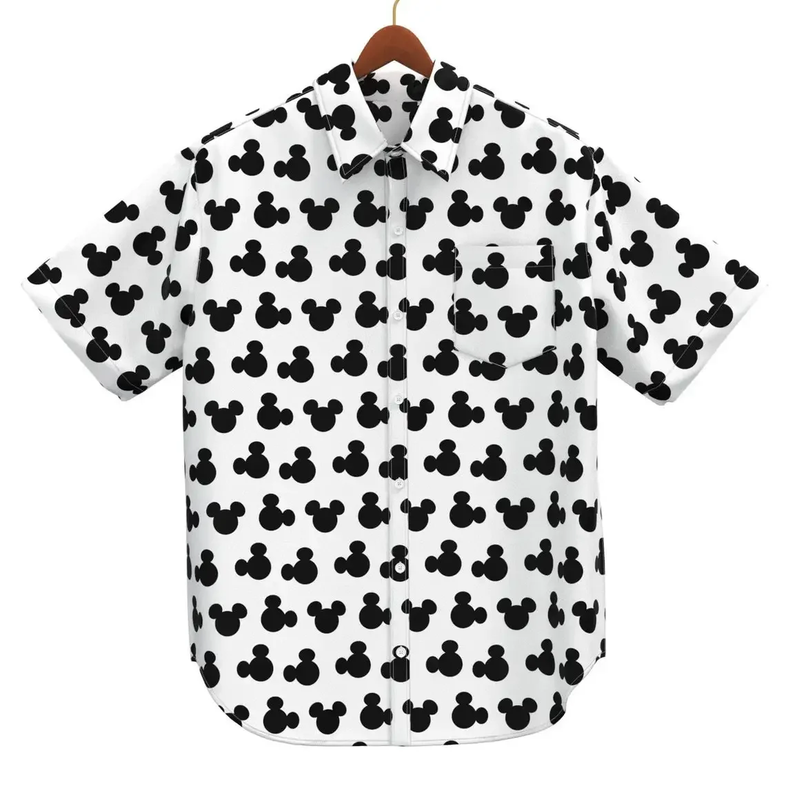 

Disney Mickey Hawaiian Shirts Casual Fashion Short Sleeve Shirts Men Women Tops Vintage Shirts Men