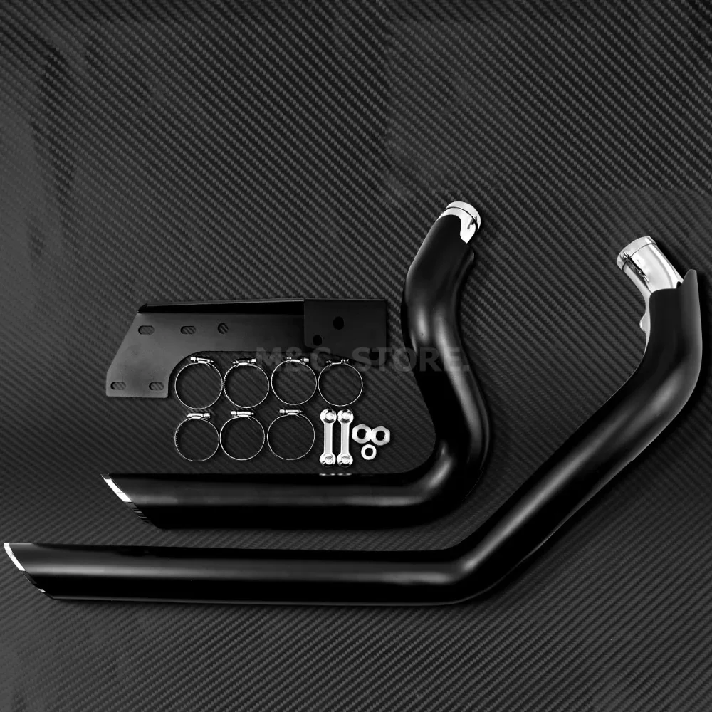 Motorcycle Staggered Shortshots Exhaust Pipes System For Harley Sportster Iron 883 1200 72 XL Forty Eight 2004-2020 2021 2022