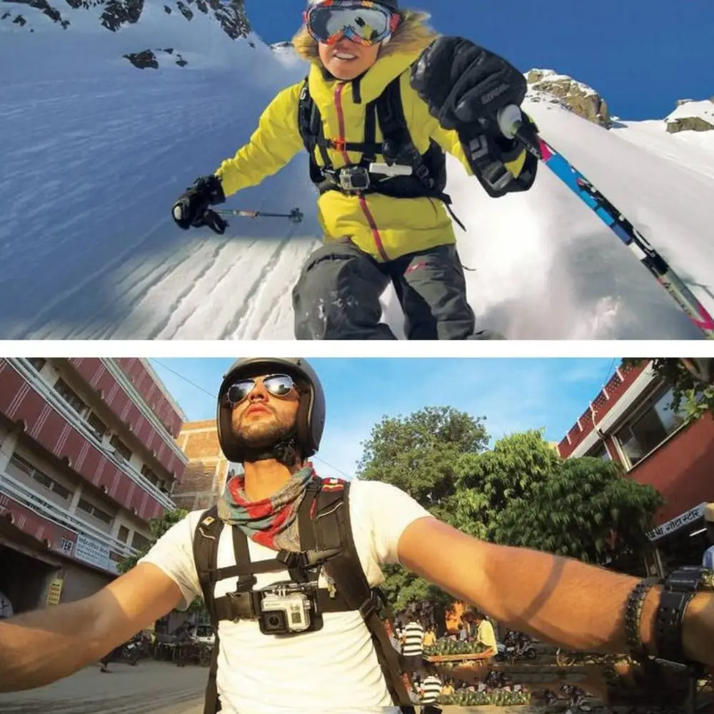 10 in 1 電話クリップホルダー チェストストラップ付き ユニバーサルチェスト携帯電話ホルダー 調節可能な落下防止 GoPro/iPhone/Samsung用