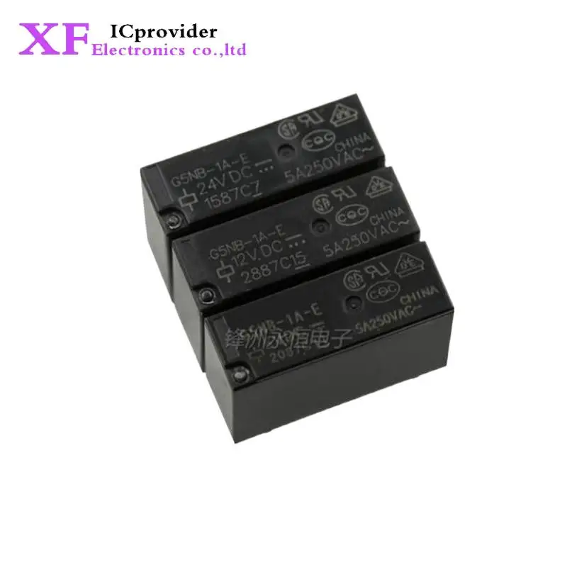 10pcs Relay G5NB-1A-E-5VDC G5NB-1A-E-12VDC G5NB-1A-E-24VDC 5A