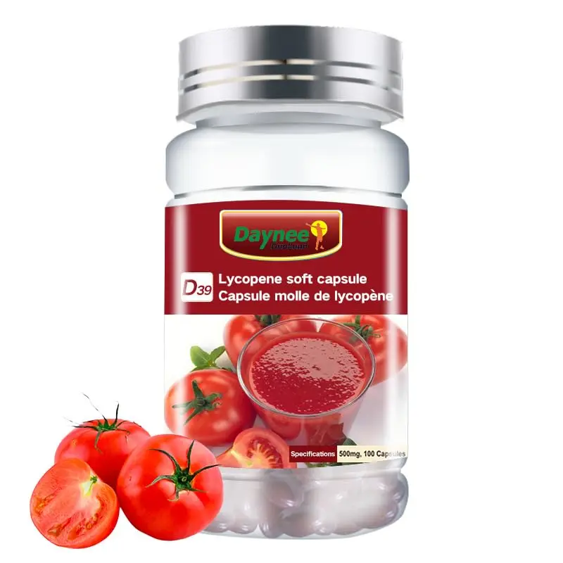 100mg Lycopene Supplement Extract Capsule Organic Rich Tomato Complex Formula Vegan, Non-GMO Gluten-Free, 500mg 100 Caps