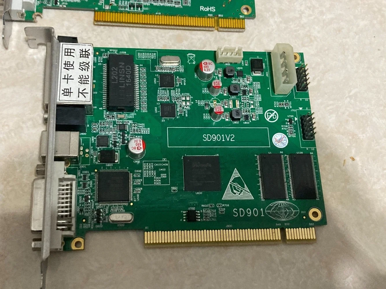 Used Linsn TS802D TS901 LED Sending Card SD901V2 Full Color 90 New for LED Display Control