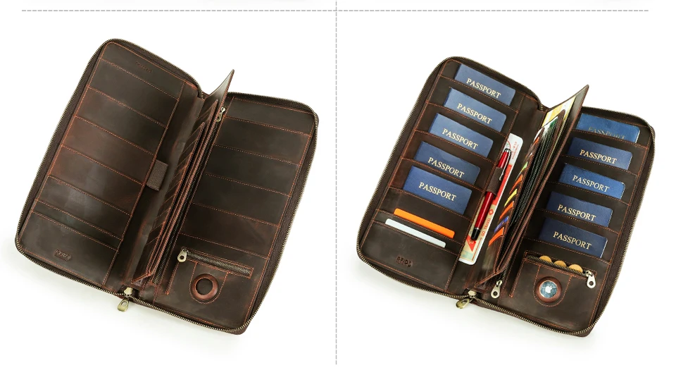 Reisepass-Etui, Familien-Reisepass-Halter, Dokumenten-Organizer, Kartenhalter, Clutch, RFID-Schutz, Diebstahlschutz, Verlustschutz – Detail 23
