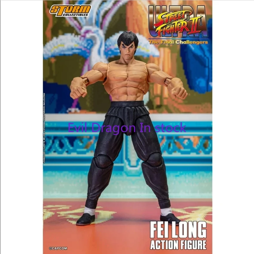 100% Original Storm Toys Ultra Street Fighter II The Final Challengers Fei Long Anime Action Collection Figures Toys In Stock