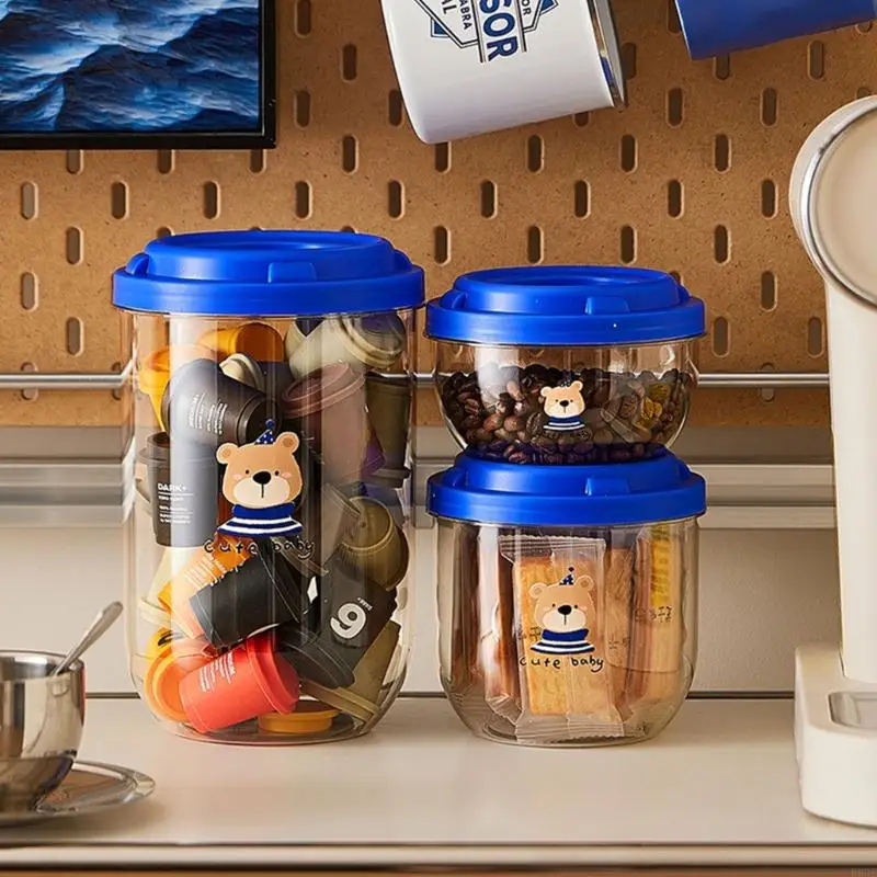 

Clear Coffee Bean Canister Canister Technology Technology сохраняет Fresshing для домашнего офиса использование B03E