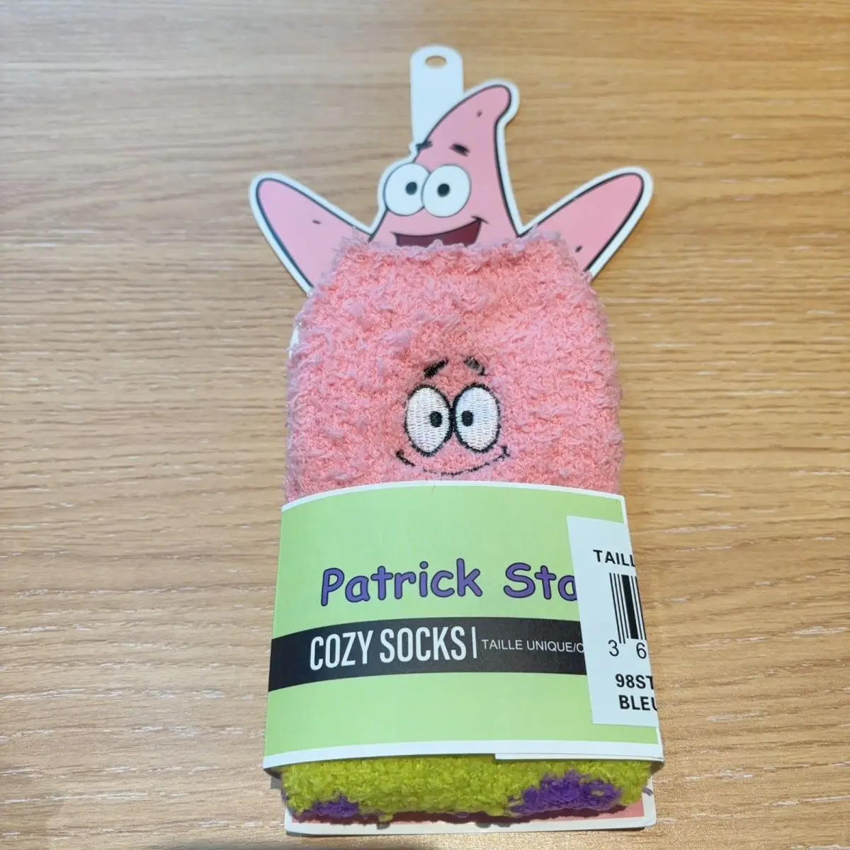 Kawaii Spongebob Squarepants Coral Velvet Socks Women Winter Warmth Cute Cartoon Patrick Star Socks Beautifully Wrapped Gift