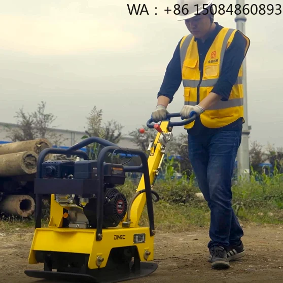 38KN High Efficiency Reversible Plate Compactor, With Extension Plates For Large Scale Road Soil Construction Work