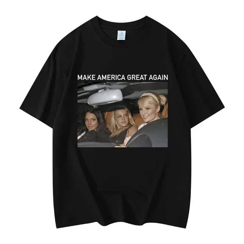 Funny Make America Great Again Meme Graphic T Shirts Fashion Aesthetic Short Sleeve T-shirts Unisex Casual T-shirt