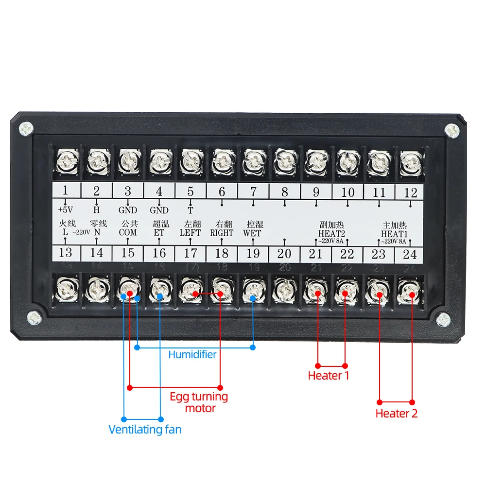 XM-18 Digitale eierincubatorcontroller Multifunctionele thermostaat Hygrostaatregeling met temperatuur-vochtigheidssensorsonde