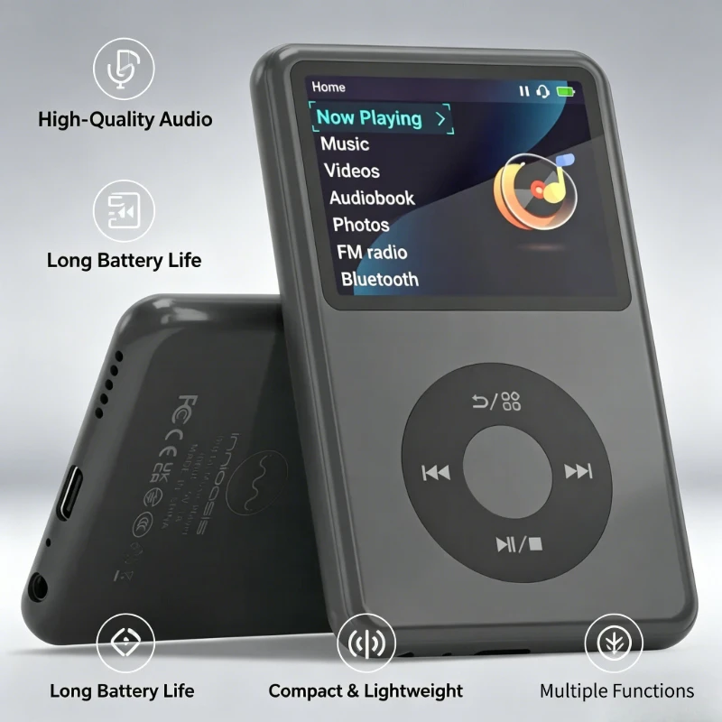 

New 64GB Lecteur Ipod Classic MP3 Player Bluetooth, HiFi Dap Music Player With Radio, Video, INNIOASIS Y1 Electronics Walkman