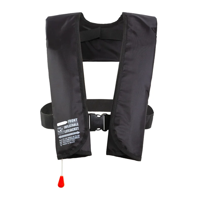 Novo auto-inflável coletes salva-vidas manual barco coletes salva-vidas adulto pfd 150n para esportes aquáticos pesca rafting acessórios