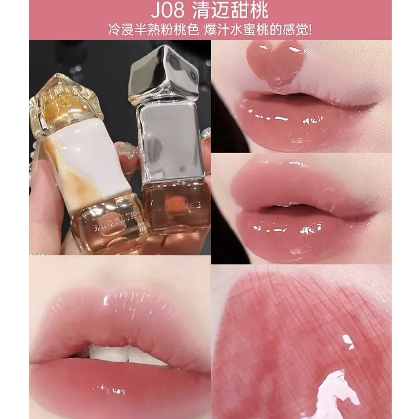 ミスティーンミラーリップグロス保湿ウォーターリップグレーズ防水長持ち裸ナチュラルリップティントノースティックカップ口紅