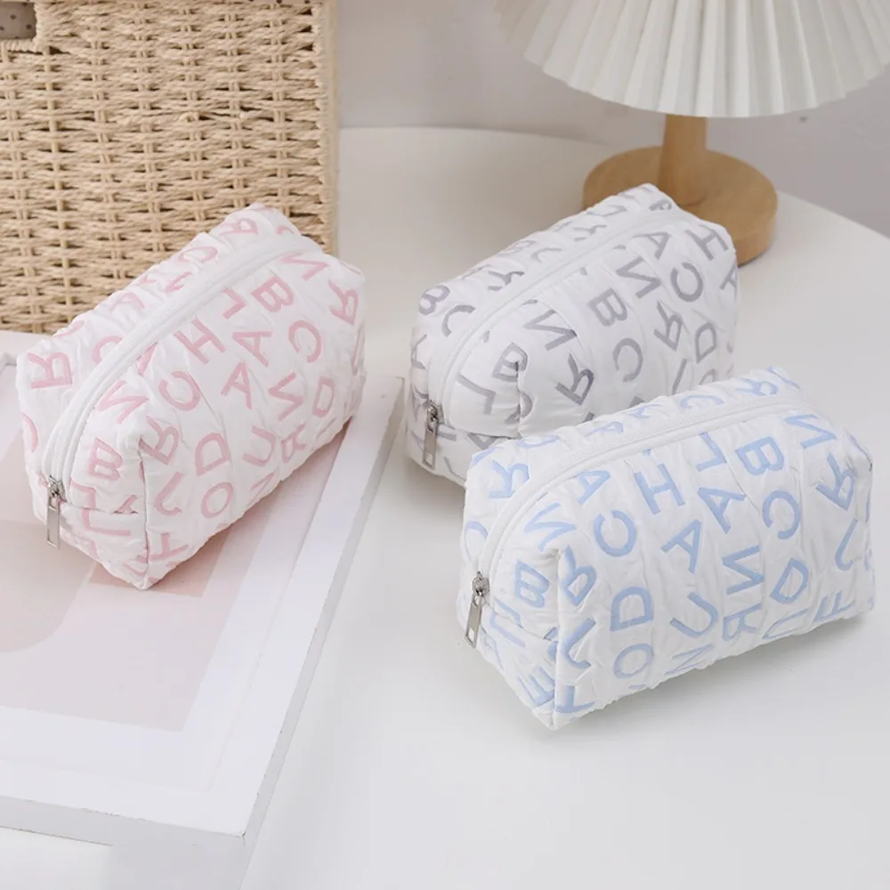 Canvas Cute Student Pencil Case Large Capacity Resistant To Dirt Korean Style Pencil Case Washable Soft