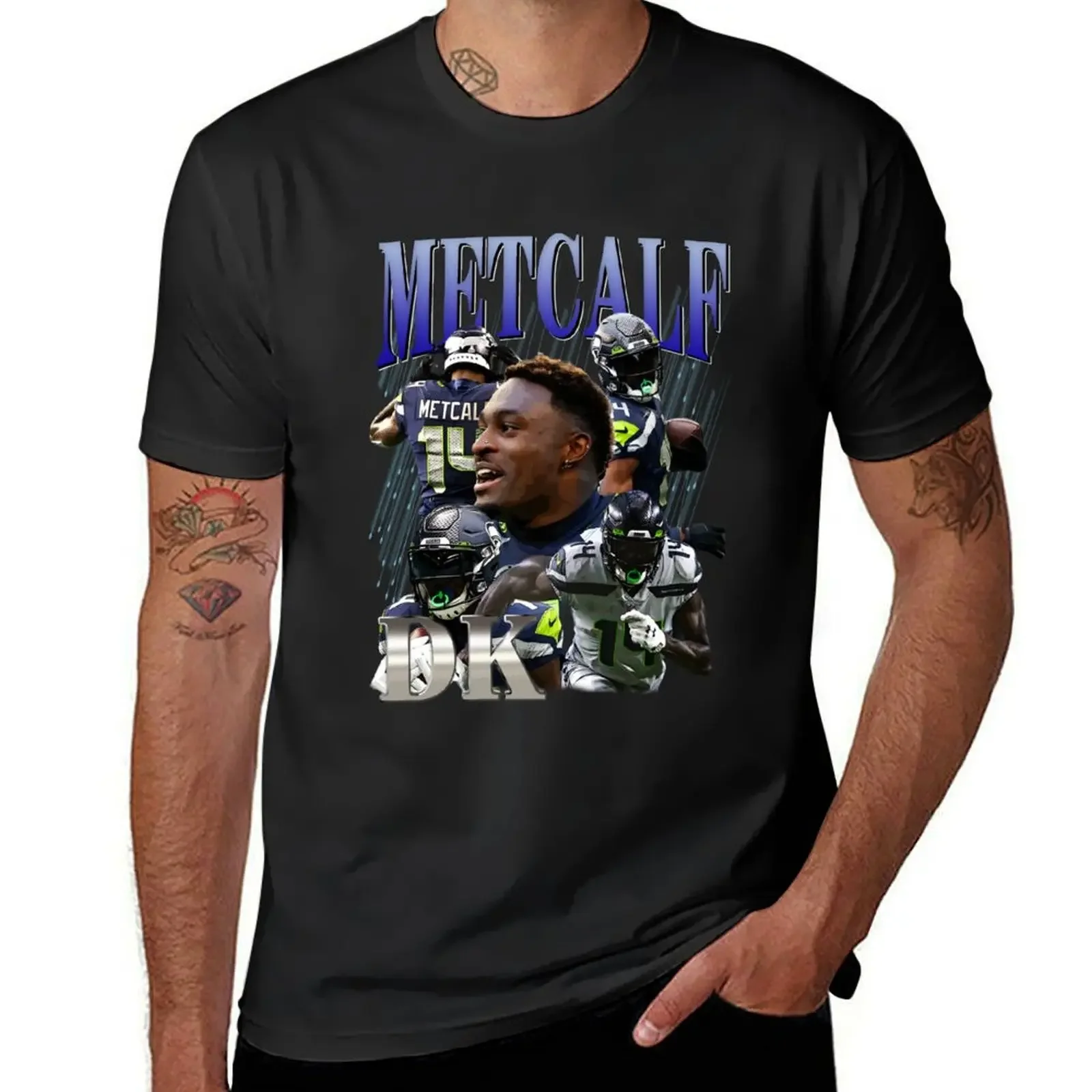 DK Metcalf Vintage T-Shirt anime hippie clothes t shirt men