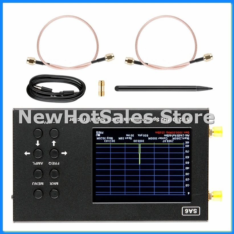 SA6 6GHz Spektrumanalysator Tragbarer 35-6200MHz Drahtloser Signalgenerator Wi-Fi 2G 3G 4G LTE CDMA DCS GSM GPRS GLONASS-A57M