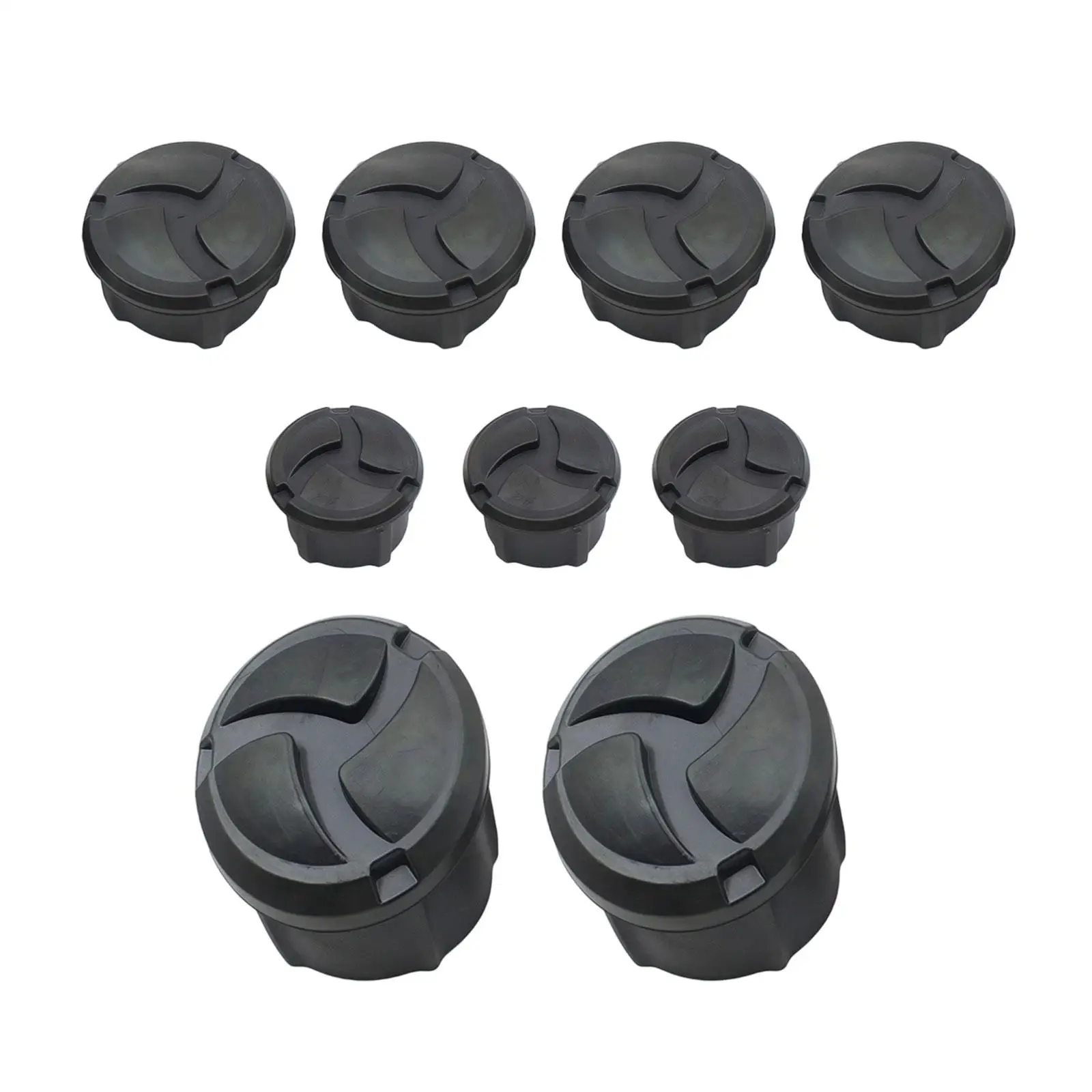 

Motorcycle Frame Hole Cover Plug Kit Replacement Part Easy Installation Sturdy Black Plugs Cap Set, for LC R1250GS