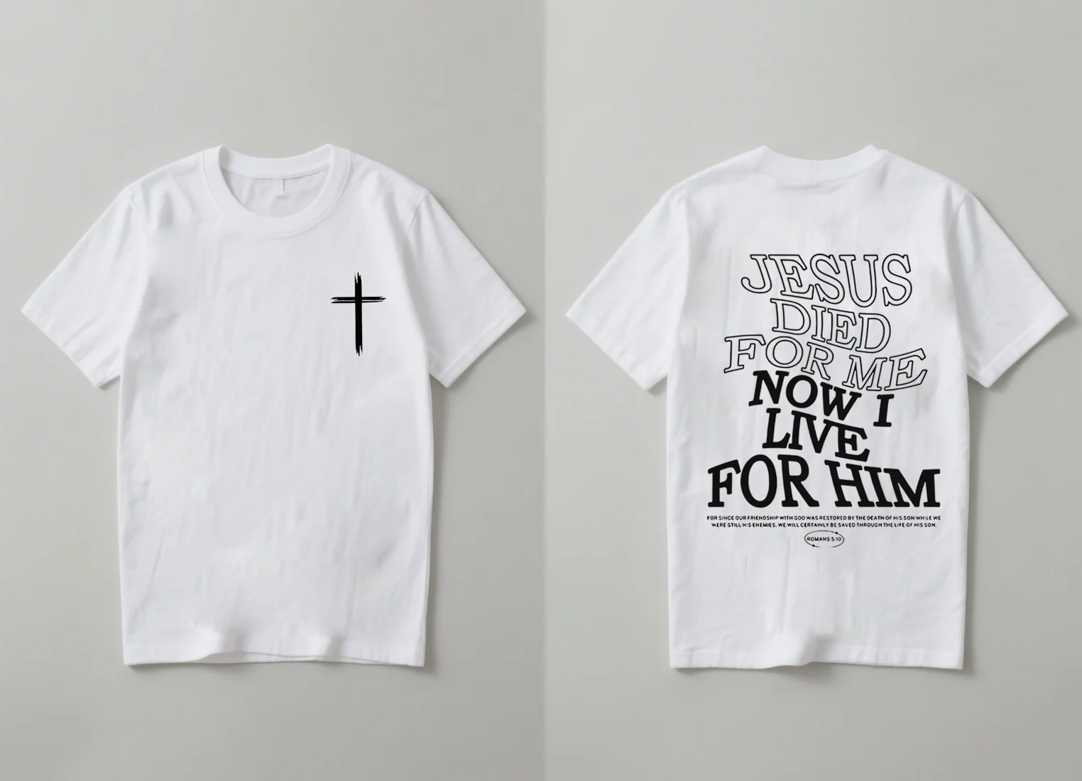 2025 New Trendy Jesus Loves You Bible Verse Stampa T-shirt a maniche corte Casual unisex