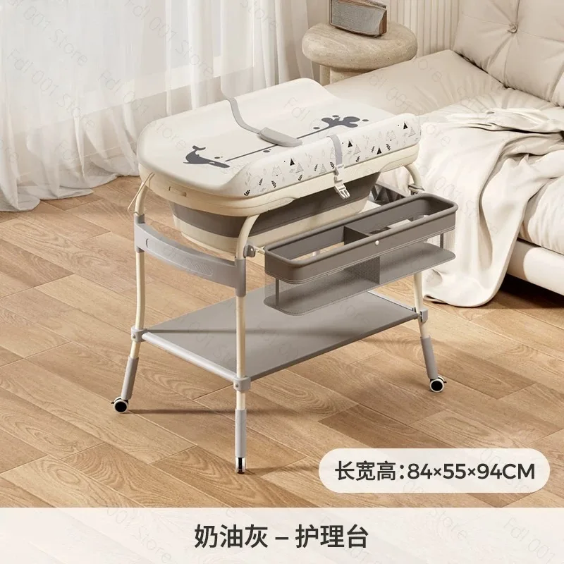 Diaper Table Nursing Table Massage Bath Multifunctional Newborn Baby Bed Changing Table
