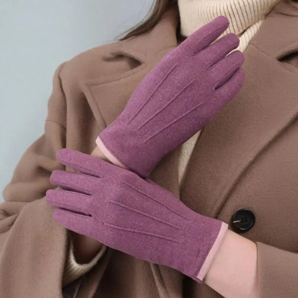 Guanti termici invernali da donna Guanti touch screen foderati in pile Guanti caldi antivento per SMS Ciclismo Guida Lavoro all'aperto