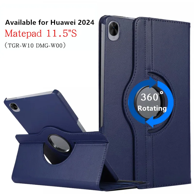 

Умный чехол для HUAWEI MatePad 11. Флип-чехол с подставкой, Вращающейся на 2024 °, для планшетов MatePad 11,5 дюйма