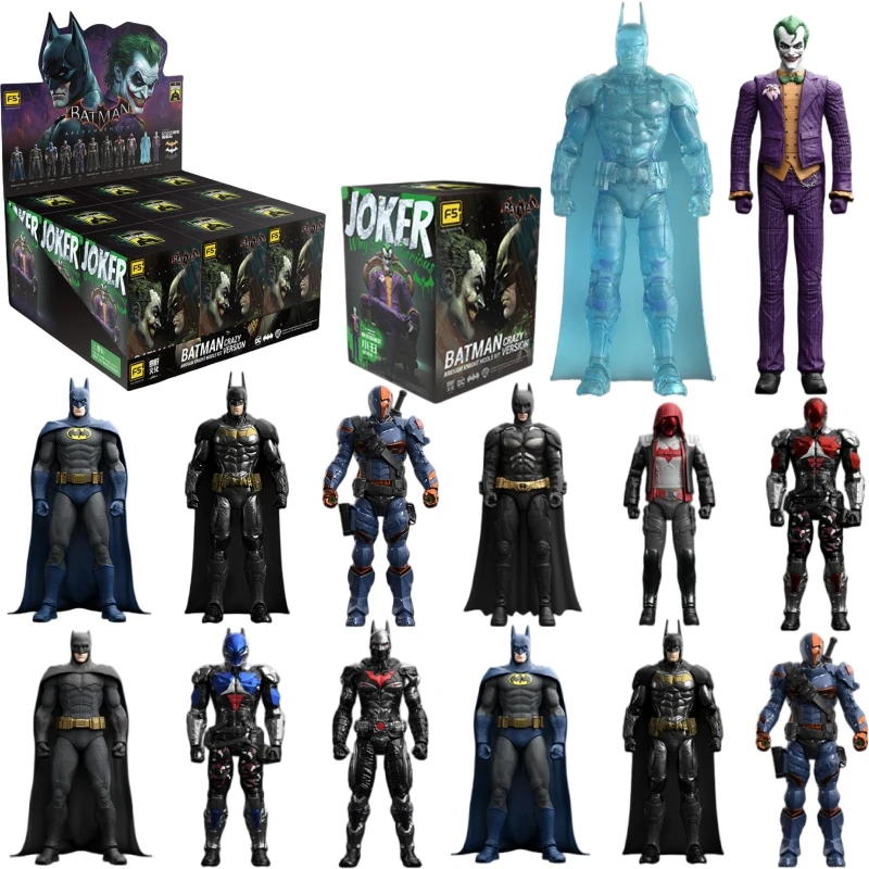 YUANYE Original Batman F5 Arkham Knight JOKER BATSUIT V8.05 1970 DARK KINGHT Deathstroke Red Hood Action Figure Model Toys