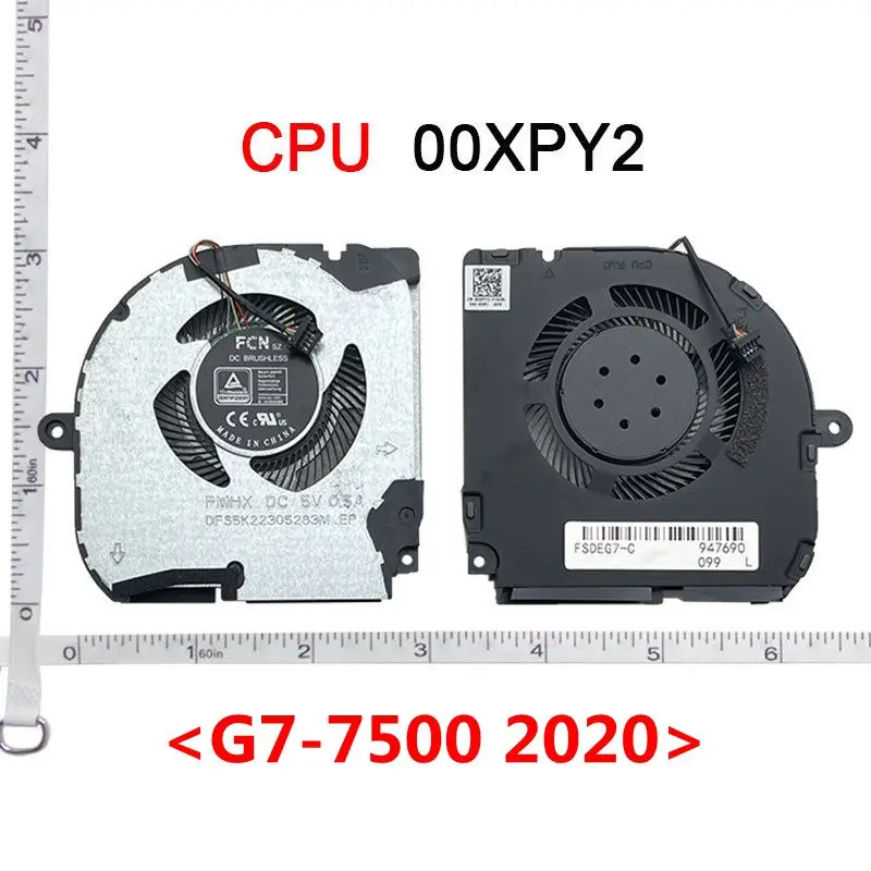 12 В 5 В новый охлаждающий вентилятор для ноутбука, процессора, радиатор для DELL INSPIRON G7-7790 G7-7590 G5-5590 P82F G7-7500 2020